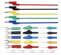 Naroote Efficient Stable Connection Banana Plug Test Lead Kit Thick Insulation Good Quality Tips Suitable for Multimeters & Other Electronic Equipment P1036A (P1036B)