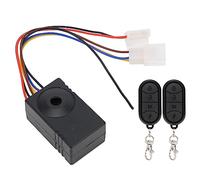 Naroote Electric Anti-Theft Alarm with Remote Control Shocked Spring Horn for Electric Tricycle/Scooter, Plastic Shown Alarm for Wide Range of Models