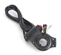 Naroote Electric Bike Thumb Throttle, LCD Display Digital Battery Voltage Power Switch with Real Time Voltage Display for 12V to 99V Electric Vehicle