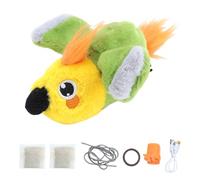 Naroote Electric Cat Plush Toy, Flapping Wings with Cheerful Sounds for Interactive Play, Soft Comfortable Interactive Cat Toy for Home