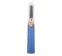 Naroote Electric Heating Eyelashes Light, Heated Eyelashes Light Comb Ergonomic Design Comfortable Handle Re -Charged for The Trip (Blue)