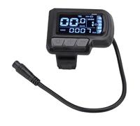 Naroote Electric LCD Display Meter, LCD Screen Control Panel, Bike Scooter Display with USB 6 Pin Water Proof Cable, Ideal for Electric Bike Scooter