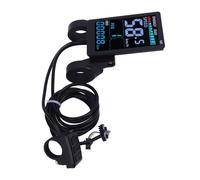 Naroote Electric Scooter Display, High Definition LCD Screen with Backlight, Water Resistant Panel Display for Battery Level Speed Mileage, Ideal for Electric Scooter