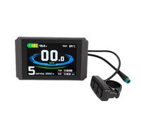 Naroote Electric Scooter LCD Display Panel, Large Screen Bike Modification Accessory, Display Panel with 5 Pin Connector, Ideal for KT Communicating Protocol Controller