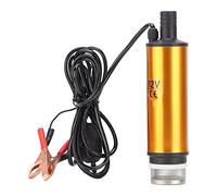 Naroote Electric Submersible Pump Portable Fit for Mini 12V 51mm DC for Water, Compact Lightweight Oil Transfer Pump for Vehicle Parts Orange 2.01in