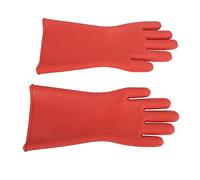 Naroote Electrical Insulated Gloves, High Voltage Insulating Gloves, Rubber Insulated Class 00 12KV for Electrician Line Workers, 1.8mm Thick