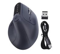 Naroote Ergonomic Mouse, Rechargeable Vertical Wireless Mouse with LED Display Screen, Adjustable DPI Levels, Bluetooth and 2.4GHz Dual Mode, Versatile for Laptop, Computer, Gaming