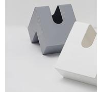 Naroote Exquisite Nordic Style Tissue Box Holder Beautiful Appearance for Living Room Desktop Heart Shaped Neighbors, Friends[Applicable scene] Plastic (Gray)