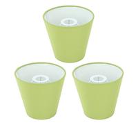 Naroote Fabric Lampshade, Modern Fabric Lampshade Dust Cover 3pcs E14 Intervention Type for Bedroom Study for Hotel (Pea Green)