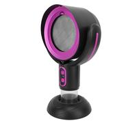 Naroote Fan of Portable Kitchen Extraction, 5v 3000mAh 8W Stationary Hood for Camping (Black Violet)