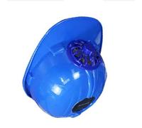 Naroote Fan Safety Helmet with Cooling Fan Solar Powered for Construction Sites Adjustable Breathable Design Environmental Friendly 1 Unit (Blue)