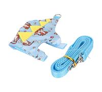 Naroote Ferret Harness Leash Set Comfortable Cute D Ring Control Chest Strap and Traction Rope for Guinea Pig Dutch Pig Traction (Little Tiger)