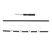 Naroote Finger Expander Flexible Fingertip Exerciser for Guitar Bass Ukulele Piano Black Plastic 4 Pcs