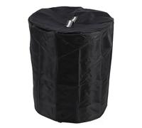 Naroote Fire Pit Cover Round Dust Proof Full Coverage for Outdoor Fire Table 420D Material with Colorful Handle (D24*H27inches)