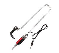 Naroote Fishing Tackle, Fishing Bite Alarm Indicator Fish Bite Alarm LED Illuminated Indicators Chain Hanger Tool Tackle Accessory Blue (Red)