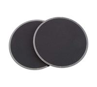 Naroote Fitness Gliding Disc Lightweight Core Slider for Total Body Workout for Gym and Physical Therapy 2pcs Black 7.01inch