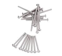 Naroote Flanged Button Head Screws A2-70 Stainless Steel 50pcs Hex Socket