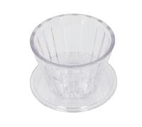 Naroote Flat Bottom Coffee Dripper, Clear PC Pour Over Coffee Maker with Detachable Filter Cup, for Even Extraction and Balanced Brew