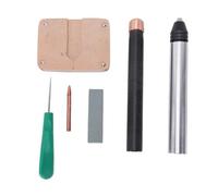 Naroote Flint Knapping Tool Set, High Hardness Stainless Steel with Ergonomic Handle for Beginners and Professionals, Portable Stone Shaping Tools for Obsidian Crystal Chert