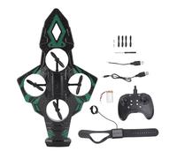 Naroote Flying Sword Rc Airplane, Rechargeable Remote Control Stunt Plane with Cool Lights, 360° Hovering & Circling Design, Gravity Sensing Flying Sword Toys for Teens Adults (Green)