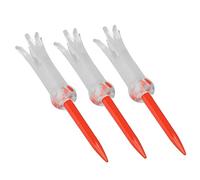 Naroote Foldable Training Tee with Anti Flying Design for Practice, 3.3in Length, Rotatable & Durable for All Golfers (Red)