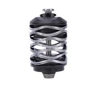 Naroote Folding Bike Rear, CNC Machined Spring for Smooth Ride, High Strength for, JAVA ONE, ECO, Compact Vibration Damping (Silver)