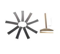 Naroote Fret Installation Set Durable Fingerboard Fret Press Tool for Guitar Repair Professionals with Mounting Clamp and Wrench for Various Guitar Repair Work