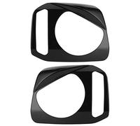 Naroote Front Headlight Cover Trim, Durable ABS Material, Protects Against Scratches Fit for Suzuki Jimny 2007-2017, 2 Pcs Set