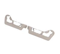 Naroote Front Seat Trim Panel Cover Bezel, Seamless Fit 1 Pair Protection Power Seat Switch Panel Bezel High Strength Plastic for Vehicle (Light Grey)