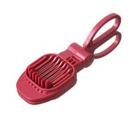 Naroote Fruit and Vegetable Cutter ABS + Stainless Steel Safe Handheld Slicing Tool Versatile Application for Strawberry Kiwi Banana Boiled Egg Sausage Grape for Quick Meal Prep (Red)