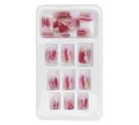 Naroote Full Cover Women False Nails 24pcs Slim Fake Nail Tip for Manicure Tool Ideal for Gatherings, Weddings, Dating and Daily Lives Made of High-quality ABS (P145)