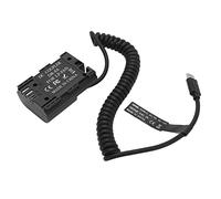 Naroote Full Decoded Type C DC Coupler Dummy Battery Power Adapter for 5D4, 6D2, 7D Camera, Stable Power Supply for Photography Enthusiasts