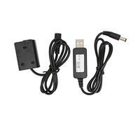 Naroote FW50 DC Coupler Full Decoding Dummy Battery with USB Adapter for A7R A7 A7S A7S II Black 1 Unit