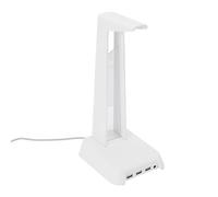 Naroote Gaming Headset Stand with RGB Lighting Stylish and Stable Design for Home Office Use ABS Material (White)