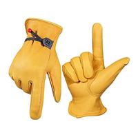 Naroote Gloves Made of Artificial Leather, Prevent the Adjustment of Gloves to Work Based on Gardening for Driving (L)