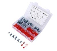 Naroote Grease Fitting, 160PCS Hex Straight Elbow Type Grease Zerks, Hydraulic Fitting 45° 90° 180° for Cars Motorcycles Trucks Farms