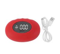 Naroote Grip Strength Tester, Rechargeable Electronic Hand Dynamometer with Spherical Shape, Silicone Ergonomic Grip, Resolution of 0.1kg, Strength Tool for Sport, Gym, School (Wine Red)