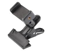 Naroote Guitar Head Clamp/Holder Universal Stand for Fingering Teaching Guide,360° Adjustable Phone Holder for Live Broadcast, Metal + Plastic Black Bracket for Guitar Accessories