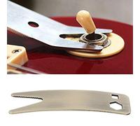 Naroote Guitar Spanner Adjusting Tool for Tuner or Enthusiasts, Guitar Sound Stability Maintenance Wrench for Construction or Repair Works, Bronze 3.9 X 1.1 X 0.7in