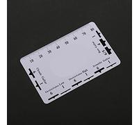 Naroote Guitar String Action Gauge Ruler Durable Measuring Tools for Fast Measurements Great for Guitarists Plastic White 2Pcs