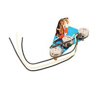 Naroote Guitar Wiring Harness Replacement, Prewired for Enhanced Tone and Expressiveness, Easy Installation Accessories for Electric Guitar, Metal Material, 1 Unit