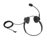 Naroote H600D-2.5 Binaural Customer Service Headset, Ergonomic Noise-Cancelling Corded Headset for Call Center Use, Lightweight Black Design