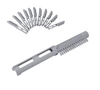 Naroote Hair Perm Rods Ventilated Hair Curling Roller Prevent Stuck for Home Use 12pcs Styling Accessory for Ladies and Girls Plastic, Resin 3.15 X 0.79in (Grey)