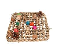 Naroote Hamac Carpet Woven From Sea Herbaries, Sting of Bird Resistant Bird Toy for Toy Colored Wall with Colored Cheedy (L 14.4 X 6.5 X 1.6in)