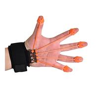 Naroote Hand Exerciser, Finger Extensor Trainer with Band, 20lbs 40lbs 60lbs 75lbs Options, Ergonomic Design High Grade Silicone, Orange 75 Pounds (Orange 75 pounds)