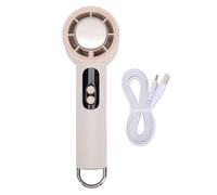 Naroote Handheld Cooling Fan, Rechargeable 100 Speed Levels Turbo Fan with Ice Cooler LED Display, for Outdoor Activities Travel Gym Office