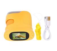 Naroote Handheld Digital Microscope, Portable Microscope Camera with 2 Inch HD Screen, Auto Focus, 1500X Magnification, Eight LED Lights, Compact Educational Kit for Kids Age 6-12