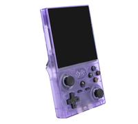 Naroote Handheld Game Console, Retro Gaming Console, Rechargeable with 4 Inch HD Screen & WiFi Support, Ideal for System Open Source Multi System Game Emulation, Gamers, Purple (Purple)