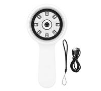 Naroote Handheld Microscope, 1980 x 1080P Portable Digital Microscope with 2 Inch Screen & 16 LED Light Sources, Type C Rechargeable Design, Educational Toy for Kids 5-12 Years Old (White)