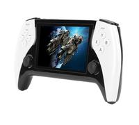 Naroote Handheld Retro Game Console Dual Joystick Multifunction Portable Game Player for Adults, 4.3 Inch IPS Screen for Travel, ABS Material (White)